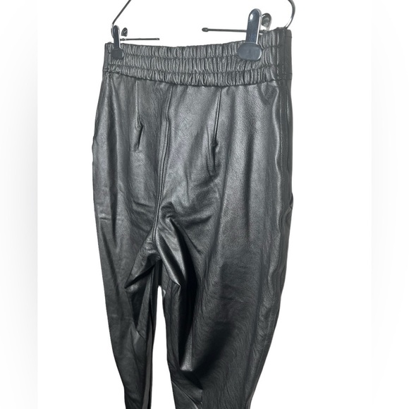 Spanx Women’s Black Leather Like Jogger Rise High - Picture 13 of 17